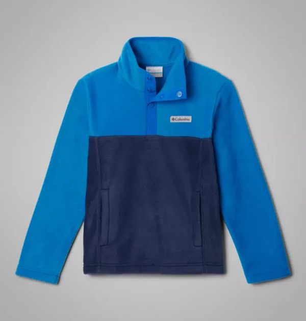 Columbia Kids Steens Mountain II Half Snap Fleece - Navy, Bright Indigo