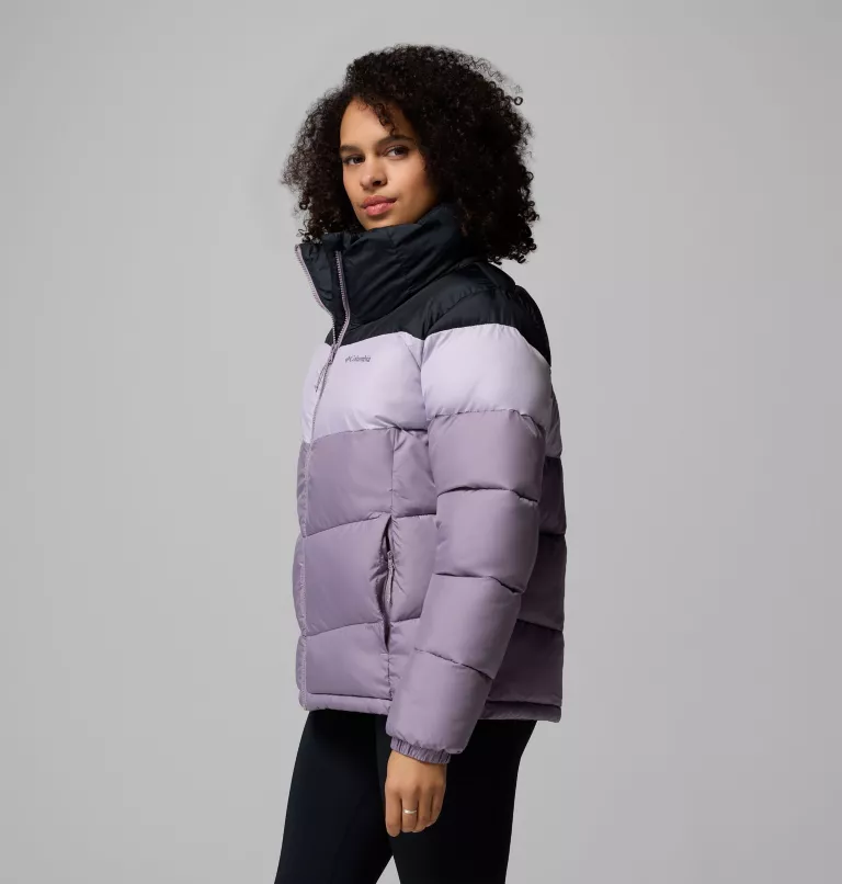 Columbia Puffect II Colourblock Puffer Jacket - Shale Purple - Image 3