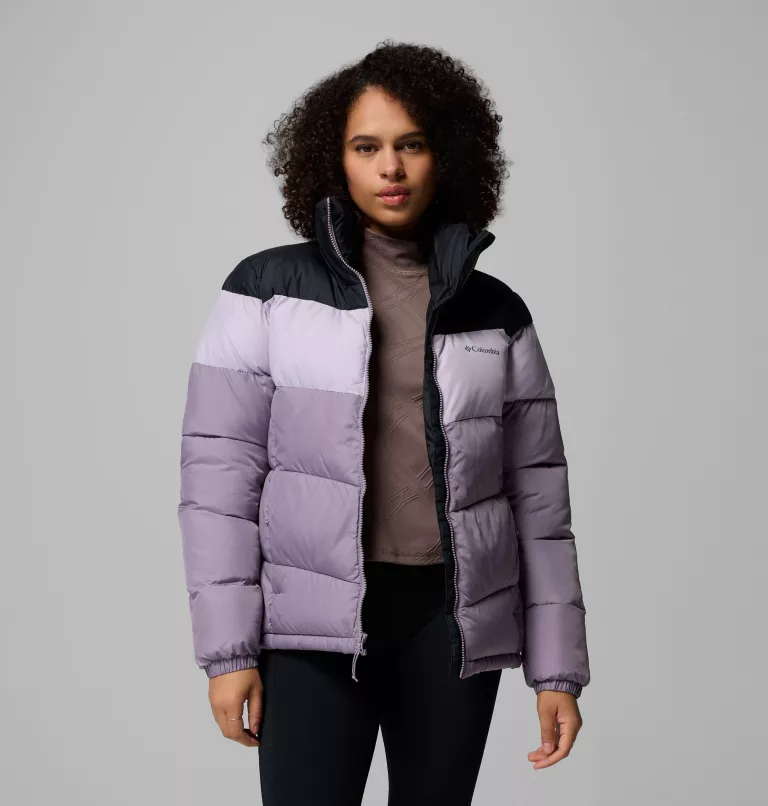 Columbia Puffect II Colourblock Puffer Jacket - Shale Purple - Image 4