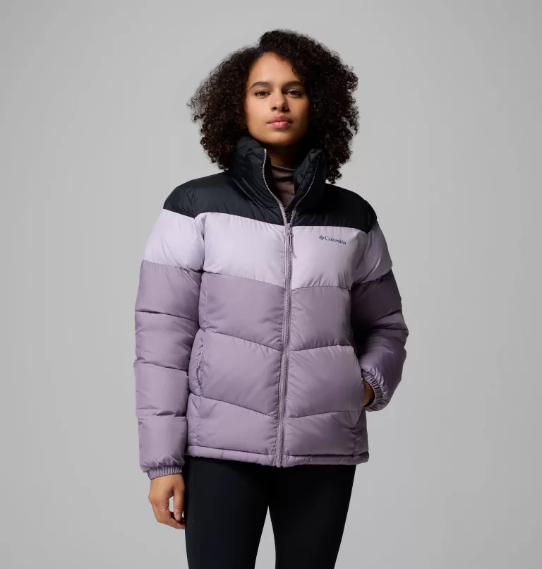 Columbia Puffect II Colourblock Puffer Jacket - Shale Purple