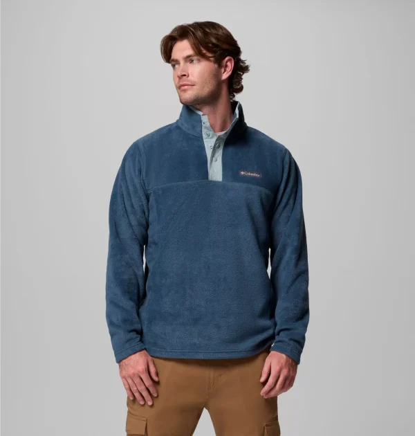 Columbia Steens Mountain II Half Snap Fleece - Everblue, Crushed Blue