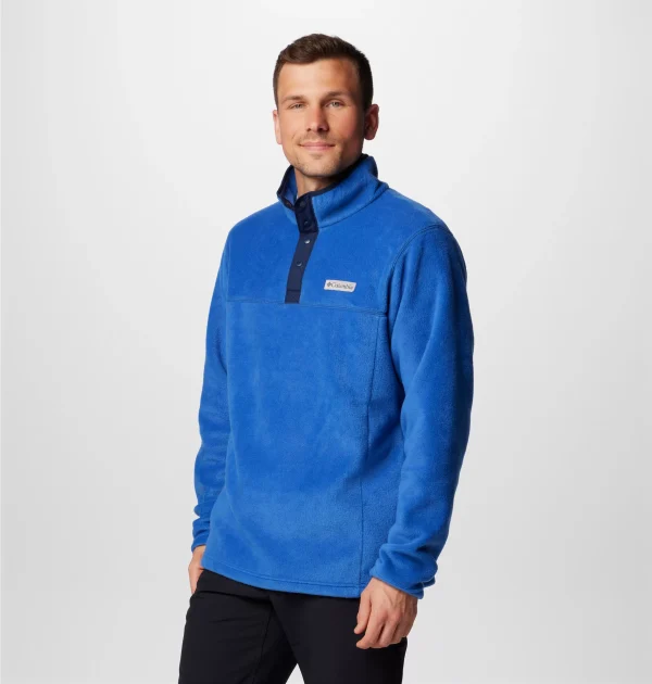 Columbia Steens Mountain II Half Snap Fleece - Mountain Blue, Collegiate Navy - Image 2