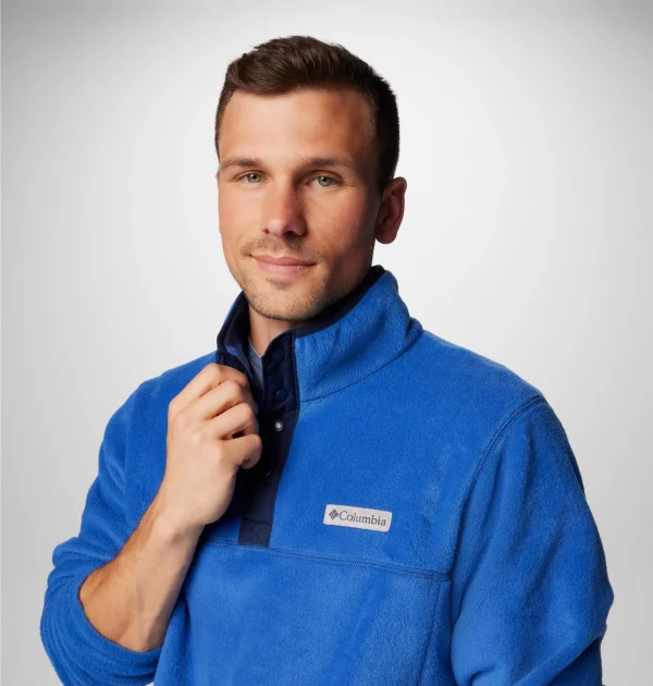 Columbia Steens Mountain II Half Snap Fleece - Mountain Blue, Collegiate Navy - Image 4
