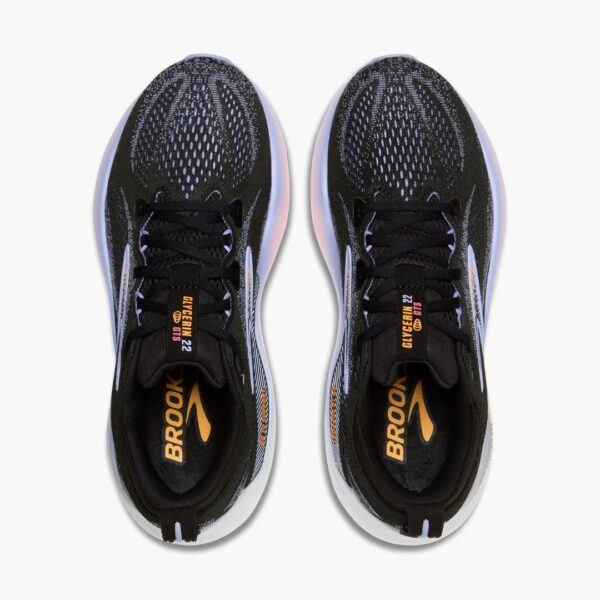 Brooks Glycerin GTS 22 - Black/Blue Heron/Orange - Image 5