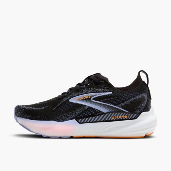 Brooks Glycerin GTS 22 - Black/Blue Heron/Orange - Image 2