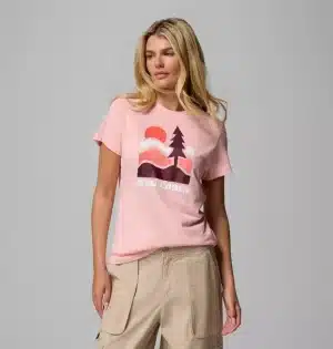 Columbia Ruby Springs Graphic T-Shirt - Pink Sand/ Get Hiked