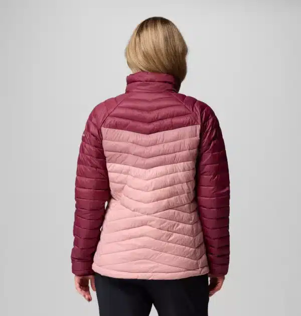 Columbia Powder Pass Insulated Jacket - Eraser Pink/Fig/Rich Wine - Image 2