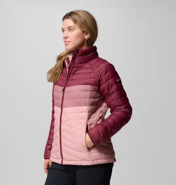 Columbia Powder Pass Insulated Jacket - Eraser Pink/Fig/Rich Wine - Image 3
