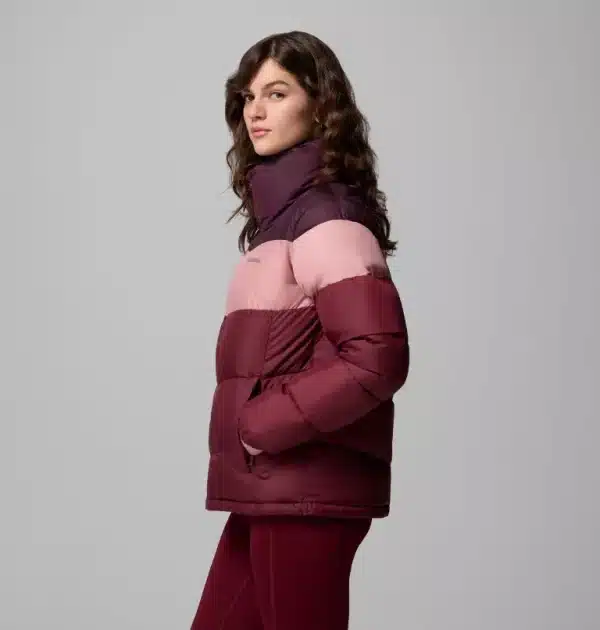 Columbia Puffect II Colourblock Jacket -  Rich Wine/Eraser Pink/Moonvista - Image 4