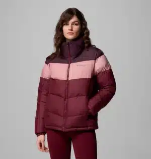 Columbia Puffect II Colourblock Jacket -  Rich Wine/Eraser Pink/Moonvista