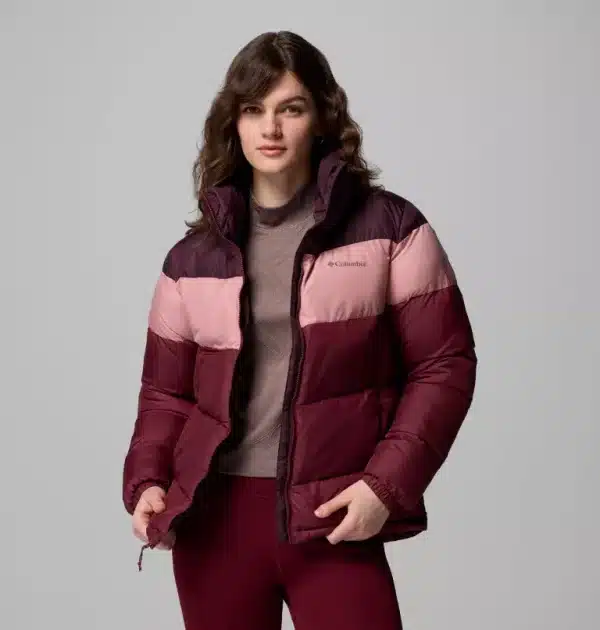 Columbia Puffect II Colourblock Jacket -  Rich Wine/Eraser Pink/Moonvista - Image 5