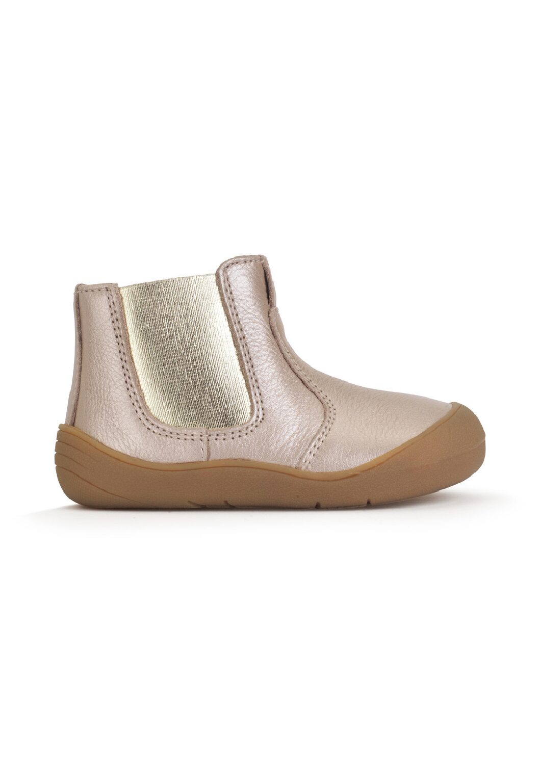 Start Rite Little Chelsea  - Taupe Pearlised Leather/Gold