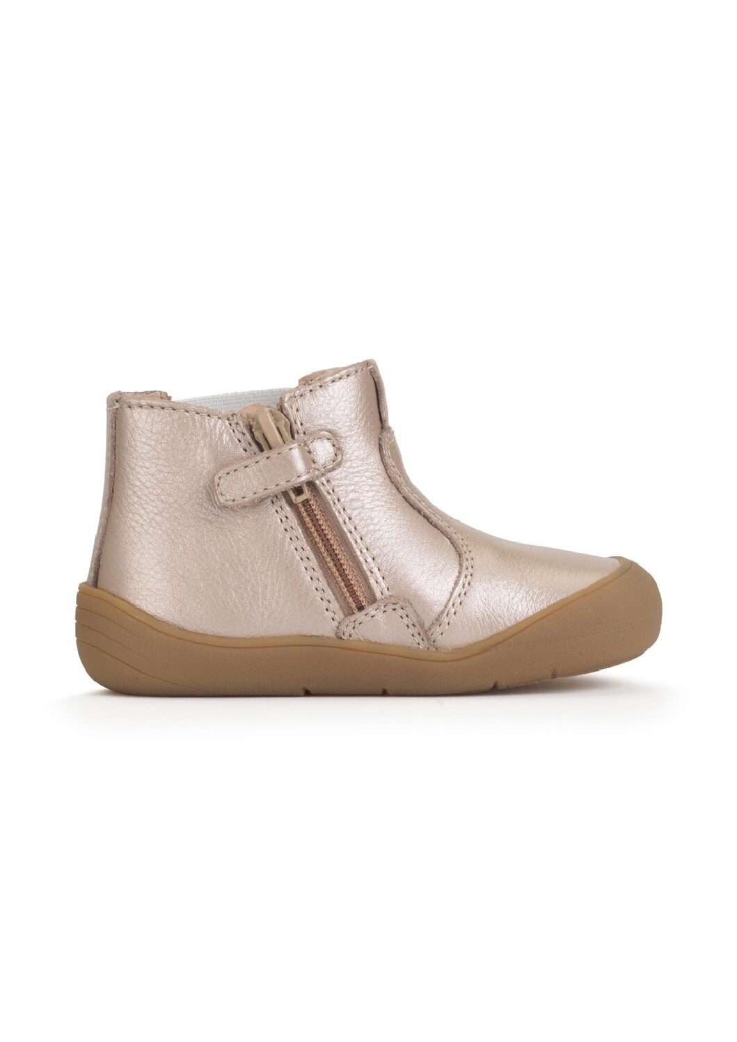 Start Rite Little Chelsea  - Taupe Pearlised Leather/Gold - Image 3