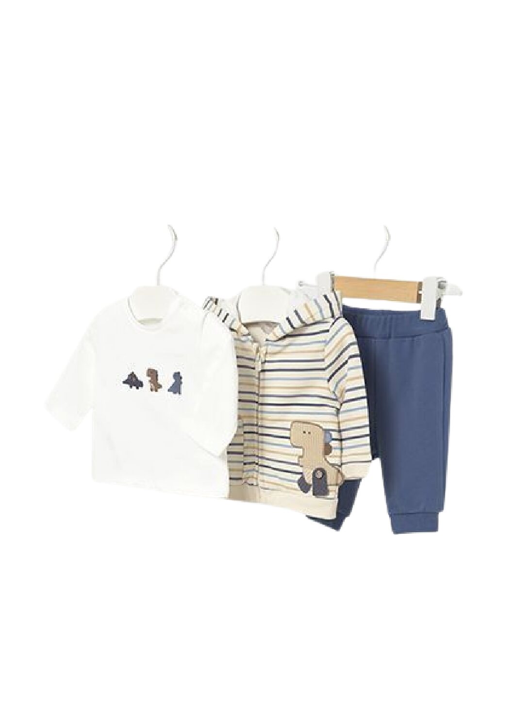 Mayoral Boys Stripe Dinosaur 3 Piece set