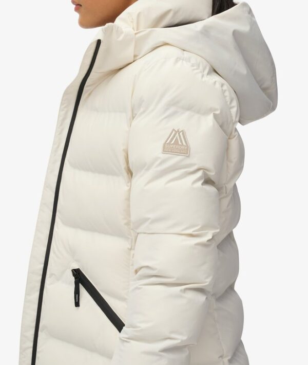 Superdry City Mid Padded Jacket - Off White - Image 2
