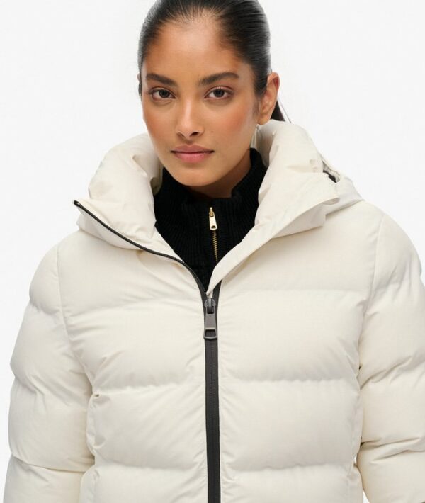 Superdry City Mid Padded Jacket - Off White - Image 3