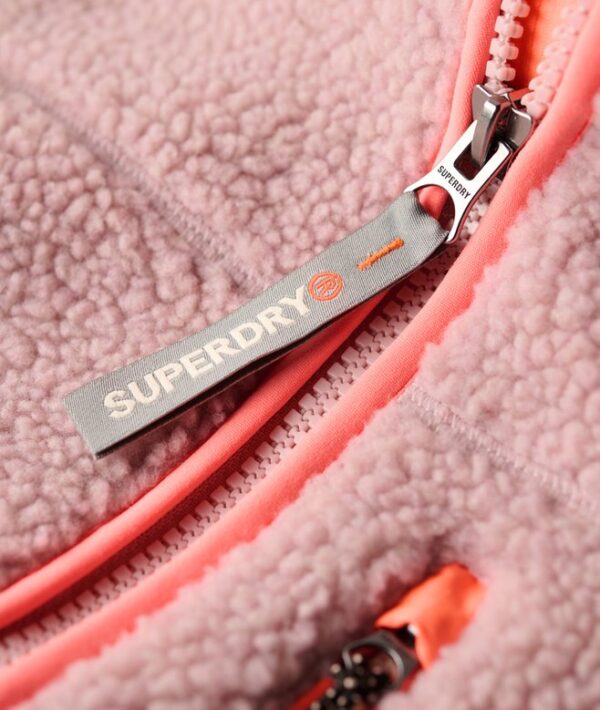 Superdry Outdoor Full Zip Fleece - Dusky Pink - Image 6