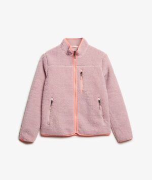 Superdry Outdoor Full Zip Fleece - Dusky Pink