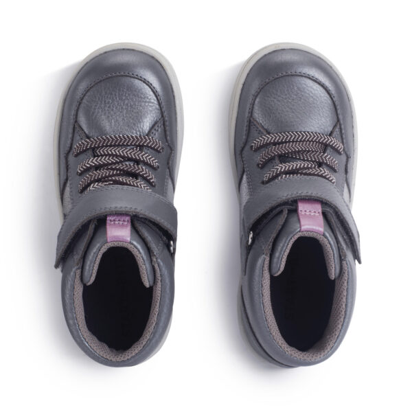 Start Rite Orbit Ankle Boots - Slate Grey Pearlised Leather - Image 3