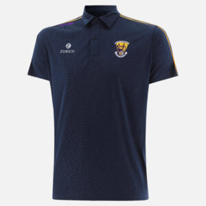 O'Neills Wexford GAA Men's Hydra Polo Shirt - Marine/Amber/Purple