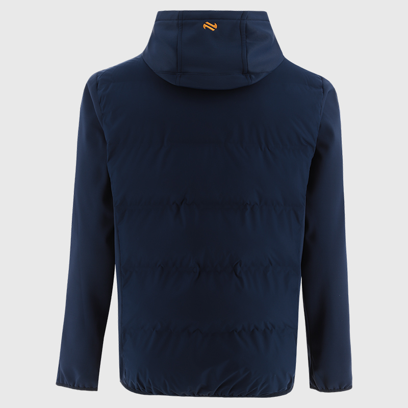 O'Neills Wexford GAA Hydra Lightweight Hooded Padded Jacket - Purple/Marine/Amber - Image 2