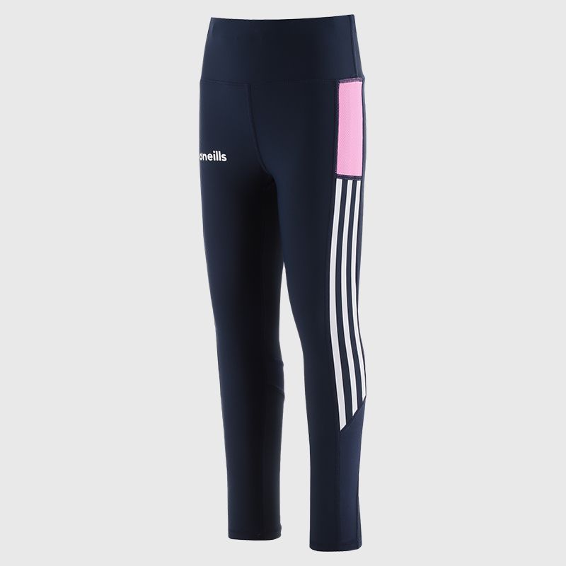 O'Neills Kids' Hydra Full Length Leggings - Marine / White / Pink - Image 2