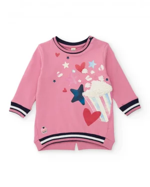 Tuc Tuc Heart Dress and Leggings Set- Pink