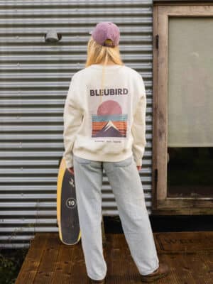 Bleubird Everline Cropped Crew - White